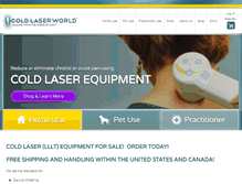Tablet Screenshot of coldlaserworld.com